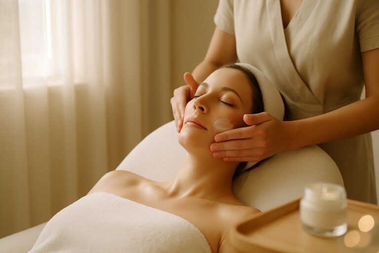 Soin du visage naturel réalisé en institut de beauté à Sarzeau